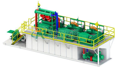 API Standard 200 GPM Drilling Mud Treatment And Disposal System with 4 Hydrocyclones