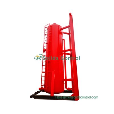 Separador de gas de barro:Unidad de tratamiento de gas de alta capacidad para el control de sólidos críticos Seguridad del equipo